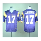 ncaa (lsu tigers) #17 claiborne purple