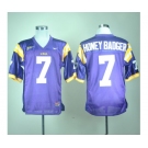 ncaa (lsu tigers) #7 honeybadger purple