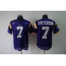 ncaa (lsu tigers) #7 p.peterson purple