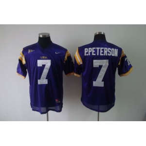 ncaa (lsu tigers) #7 p.peterson purple