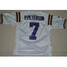 ncaa (lsu tigers) #7 p.peterson white