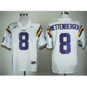ncaa (lsu tigers) #8 mettenberger white