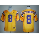 ncaa (lsu tigers) #8 mettenberger yellow