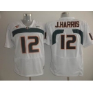 ncaa miami hurricanes #12 j.harris white