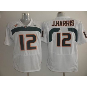 ncaa miami hurricanes #12 j.harris white