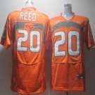 ncaa (miami hurricanes) #20 reed orange