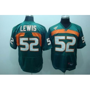 ncaa (miami hurricanes) #52 lewis green