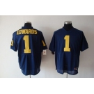 ncaa (michigan wolverines) #1 edwards blue