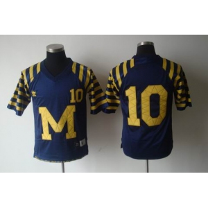 ncaa (michigan wolverines) #10 brady m&n blue