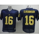 ncaa (michigan wolverines) #16 d.robinson blue