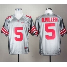 ncaa ohio state buckeyes #5 b.miller grey