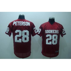 ncaa (oklahoma sooners)#28 peterson red