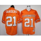 ncaa oklahoma state cowboys #21 barry sanders orange