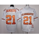 ncaa oklahoma state cowboys #21 barry sanders white