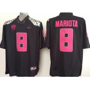 ncaa oregon ducks #8 marcus mariota black-red