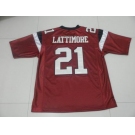 ncaa south carolina gamecocks #21 lattimore red