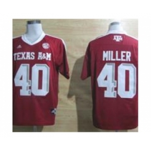 ncaa texas a&m aggies #40 von miller red