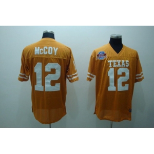 ncaa (texas longhorns) #12 mccoy orange