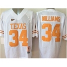 ncaa texas longhorns #34 williams white