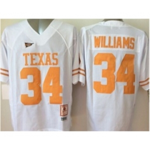 ncaa texas longhorns #34 williams white