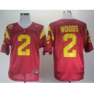 ncaa (usc trojans) #2 woods red