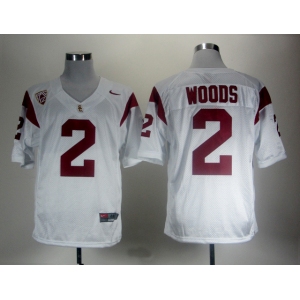 ncaa (usc trojans) #2 woods white