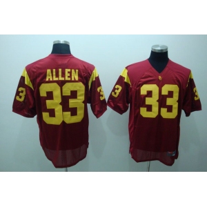ncaa (usc trojans) #33 allen red