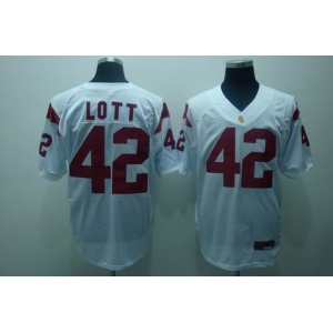 ncaa (usc trojans) #42 lott white