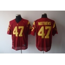 ncaa ( usc trojans ) #47 matthews red