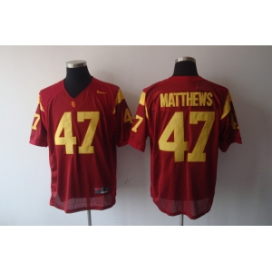 ncaa ( usc trojans ) #47 matthews red