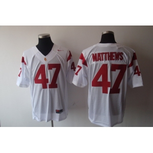 ncaa ( usc trojans ) #47 matthews white