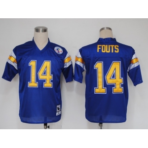 nfl jerseys san diego chargers #14 fouts blue