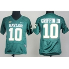 Baylor Bears #10 Robert Giffin III Green Pro Combat Kids Jersey
