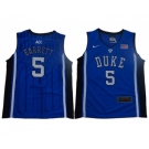 Blue Devils #5 R.J. Barrett Blue Black Basketball Elite Stitched Youth College Jersey