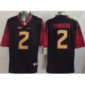 Florida State Seminoles #2 Deion Sanders 2014 Black Limited Kids Jersey