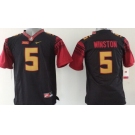 Florida State Seminoles #5 Jameis Winston 2014 Black Limited Kids Jersey