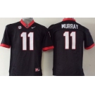 Georgia Bulldogs #11 Aaron Murray 2014 Black Limited Kids Jersey