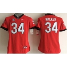 Georgia Bulldogs #34 Herschel Walker 2014 Red Limited Kids Jersey