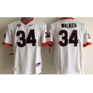 Georgia Bulldogs #34 Herschel Walker 2014 White Limited Kids Jersey
