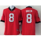 Georgia Bulldogs #8 A.J. Green 2014 Red Limited Kids Jersey