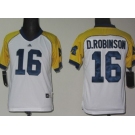 Michigan Wolverines #16 Denard Robinson White Kids Jersey