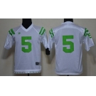 Norte Dame Fighting Irish #5 Everett Golson Under The Lights White Kids Jersey