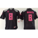 Oregon Duck #8 Marcus Mariota 2014 Black With Purple Limited Kids Jersey