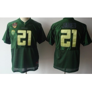 Oregon Ducks #21 LaMichael James Green Kids Jersey