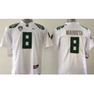 Oregon Ducks #8 Marcus Mariota 2013 White Limited Kids Jersey