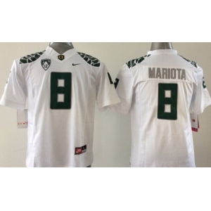 Oregon Ducks #8 Marcus Mariota 2013 White Limited Kids Jersey