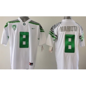 Oregon Ducks #8 Marcus Mariota 2014 White Limited Kids Jersey