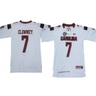 South Carolina Gamecocks #7 Jadeveon Clowney 2013 White Kids Jersey