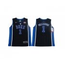 Youth Duke Blue Devils #1 Zion Williamson Black Youth Nike College Basketball Jersey