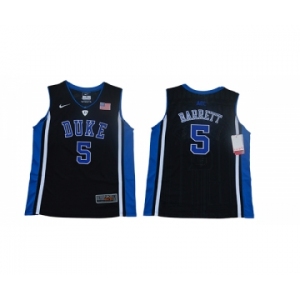 Youth Duke Blue Devils #5 RJ Barrett Black Youth Nike College Basketball Jersey